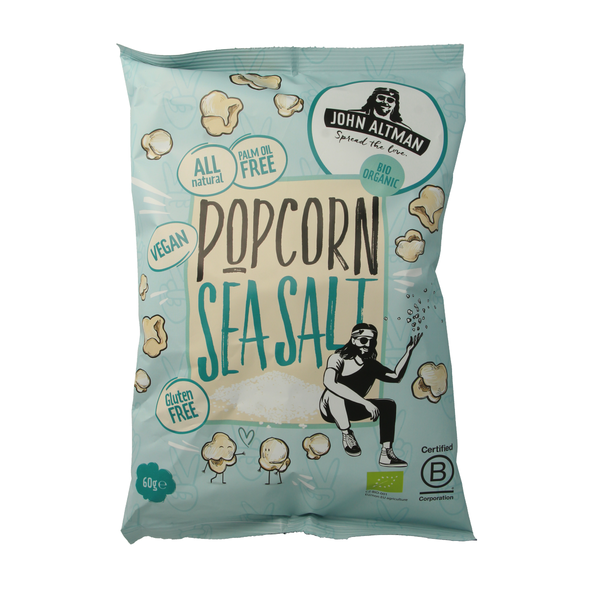John Altman Popcorn sea salt bio 60.00 Gram