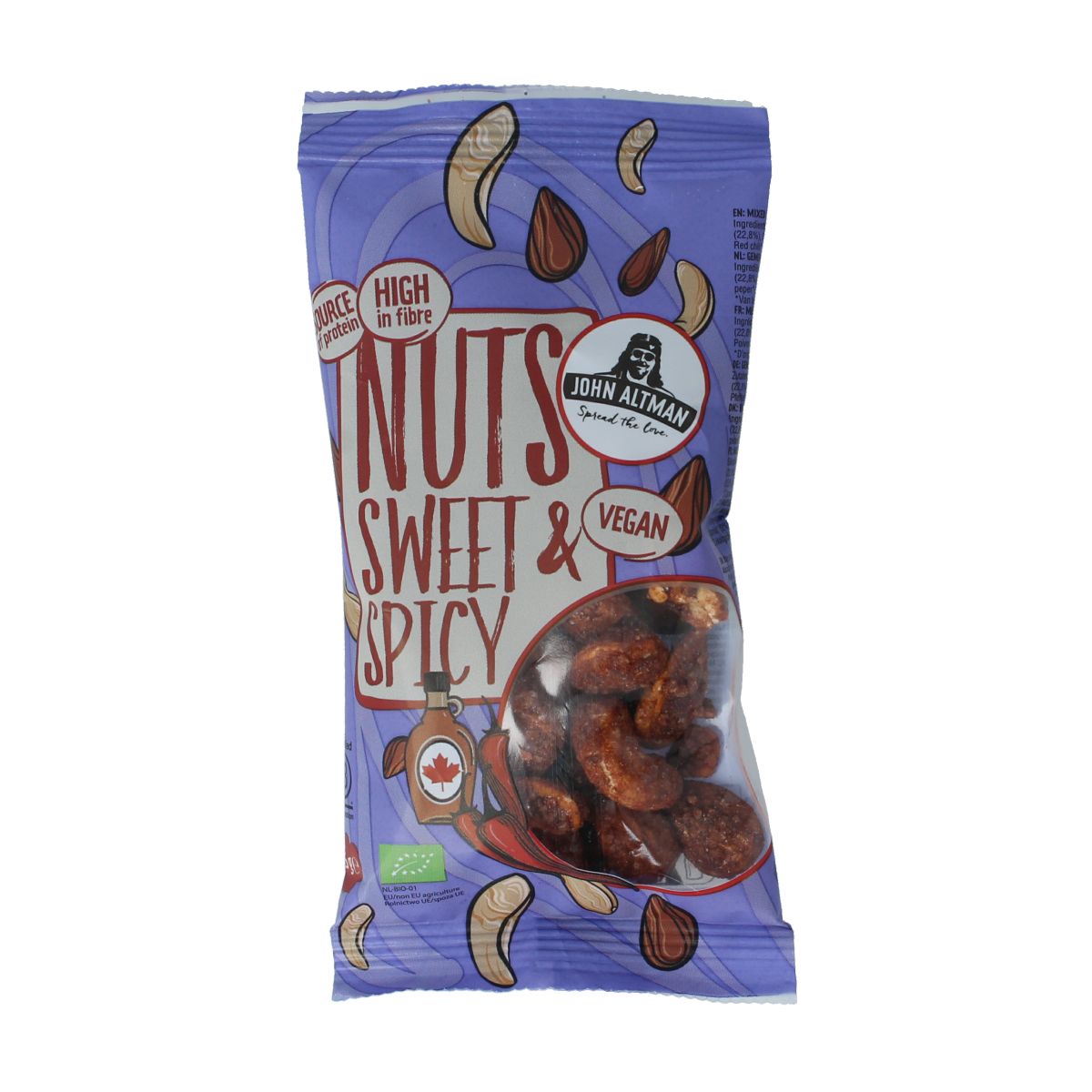 John Altman Mixed nuts maple & chili bio 45.00 Gram