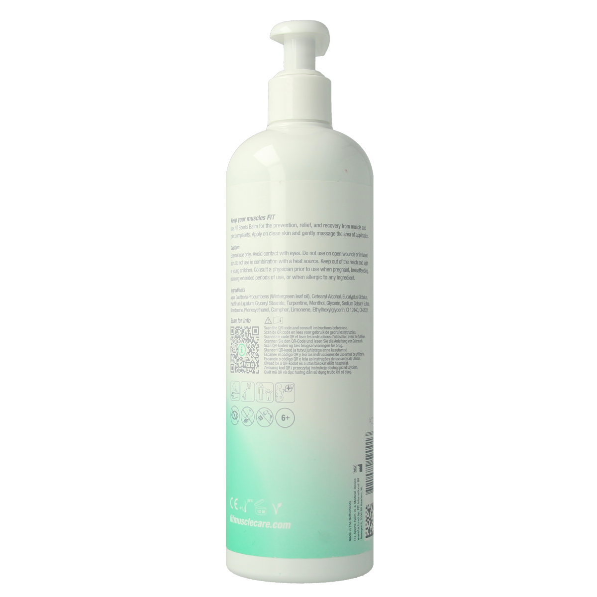 F.I.T Muscle care  Sportsbalm flacon + pomp 500.00 Milliliter