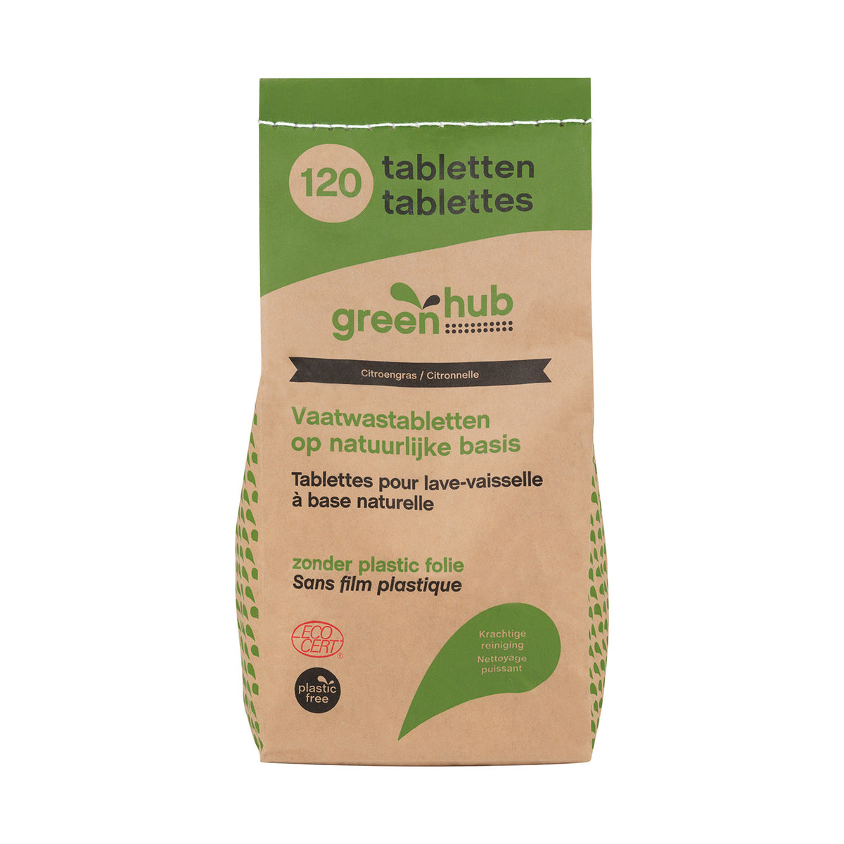 Greenhub  Vaatwastabletten plasticvrij 120.00 Stuks