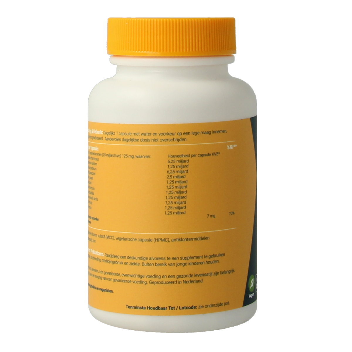 Fittergy Probioom kuur 25 miljard 60.00 Vegetarische capsules