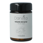Darvita D3 & K2 1000 IU MCT-poeder (kokos) 60 Vegetarische capsules