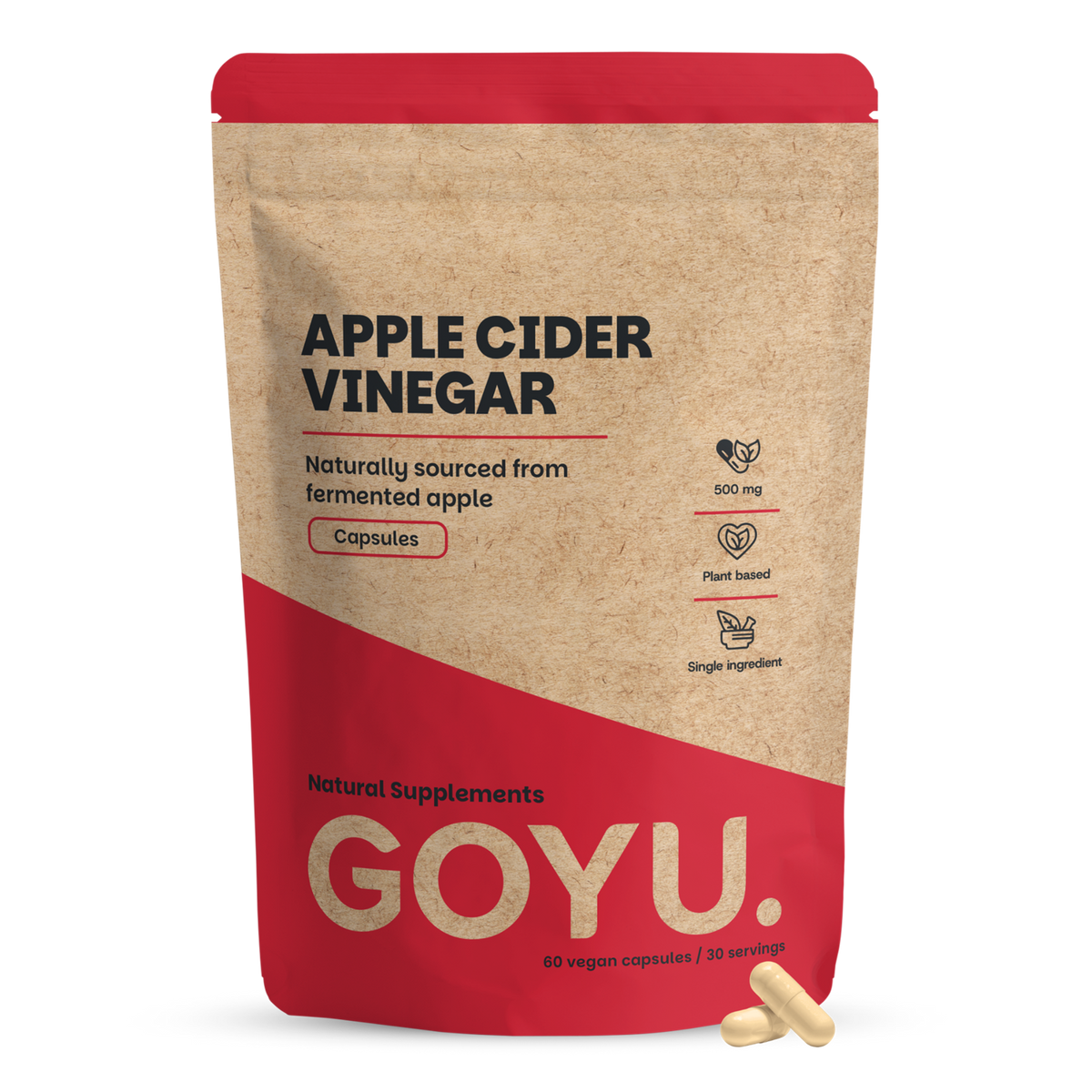 Goyu Appelazijn 500mg 60.00 Vegetarische capsules
