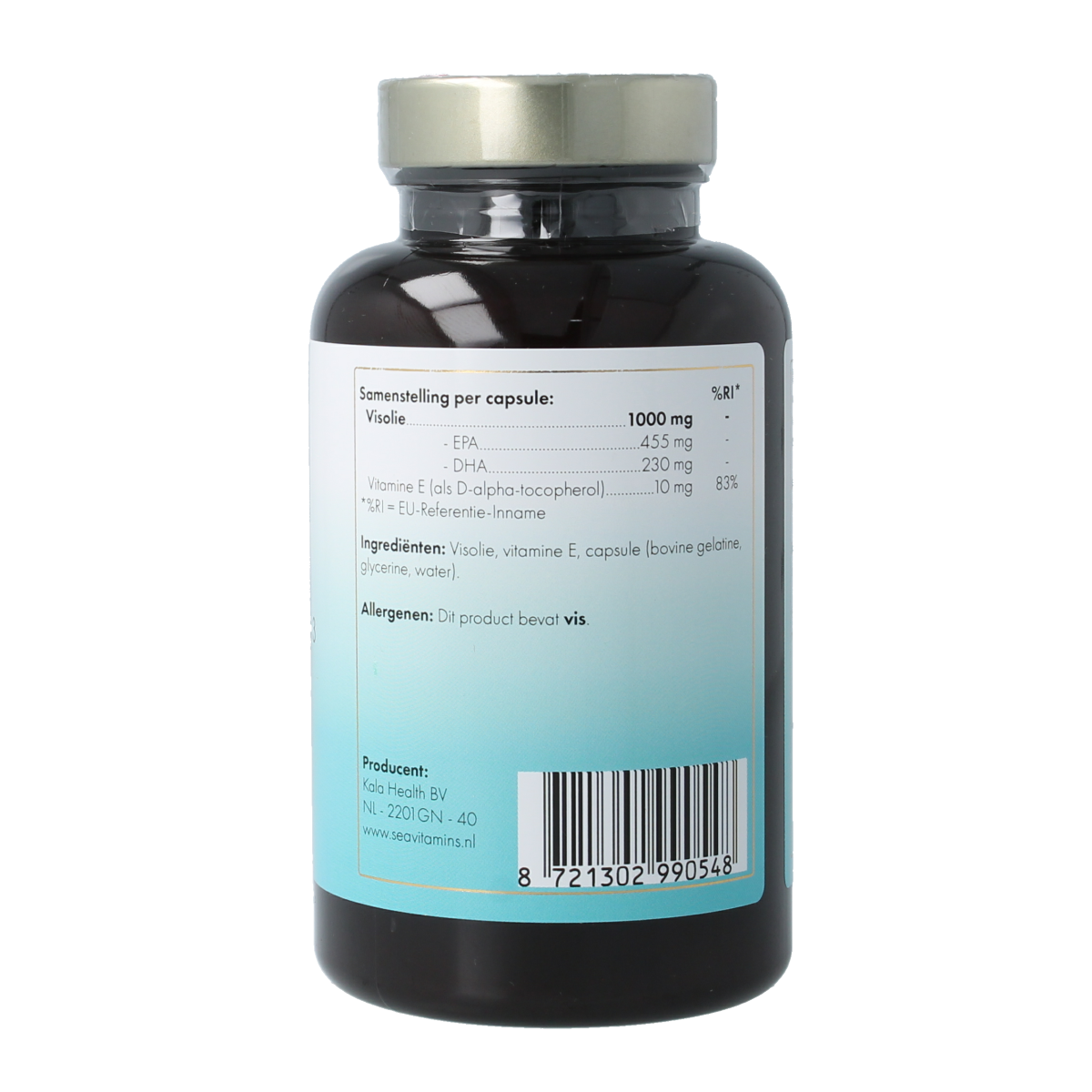 Sea Vitamins Omega 3 visolie strong met vitamine E 90.00 Vegetarische capsules
