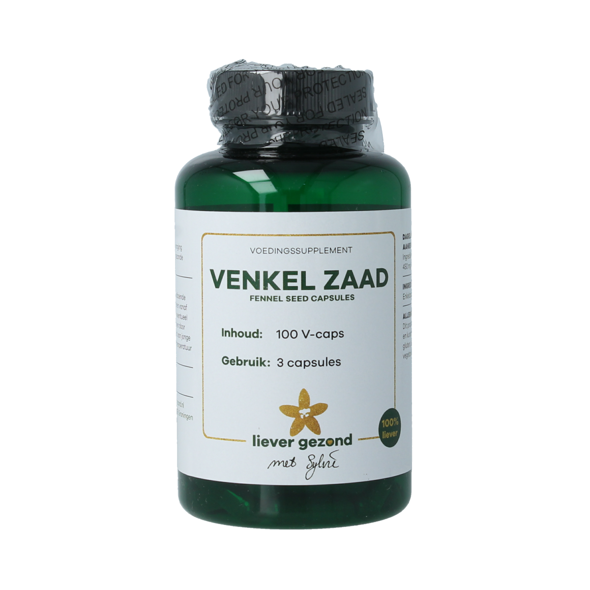 Liever Gezond Venkel zaad capsules fennel seed 100.00 Vegetarische capsules