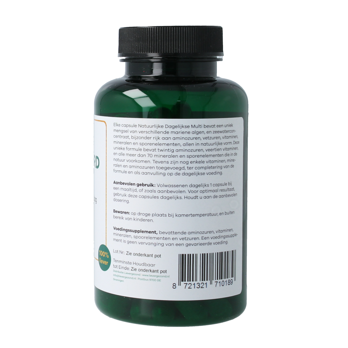 Liever Gezond Natural daily multi cell guard 90.00 Vegetarische capsules