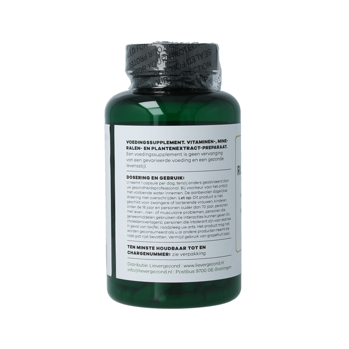 Liever Gezond Rode gist rijst complex Q10 60.00 Vegetarische capsules