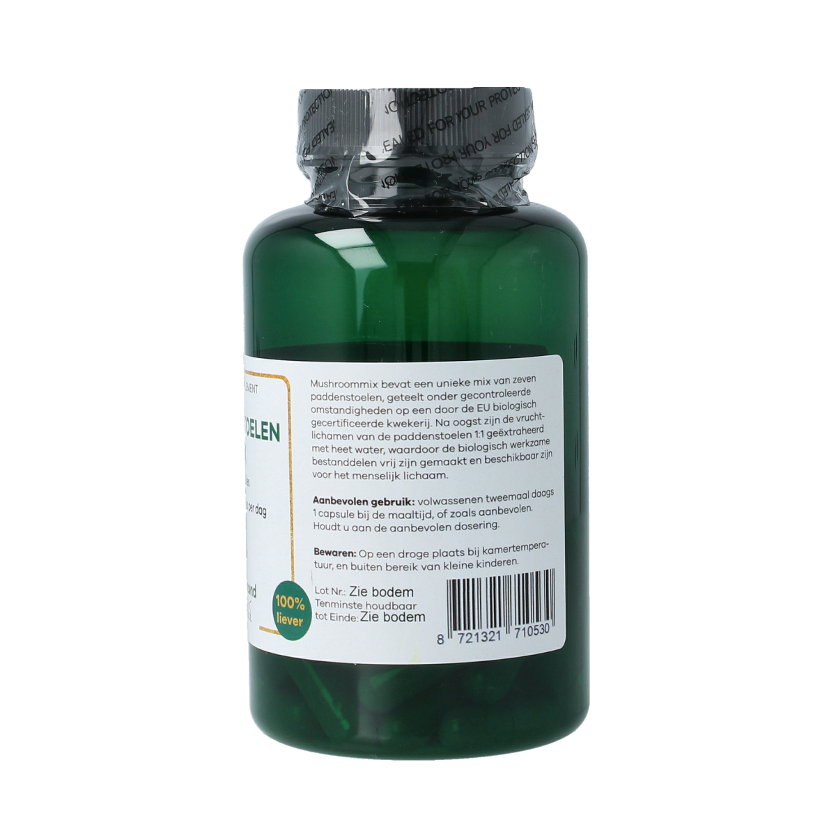 Liever Gezond Paddenstoelenmix 525mg bio 60.00 Vegetarische capsules