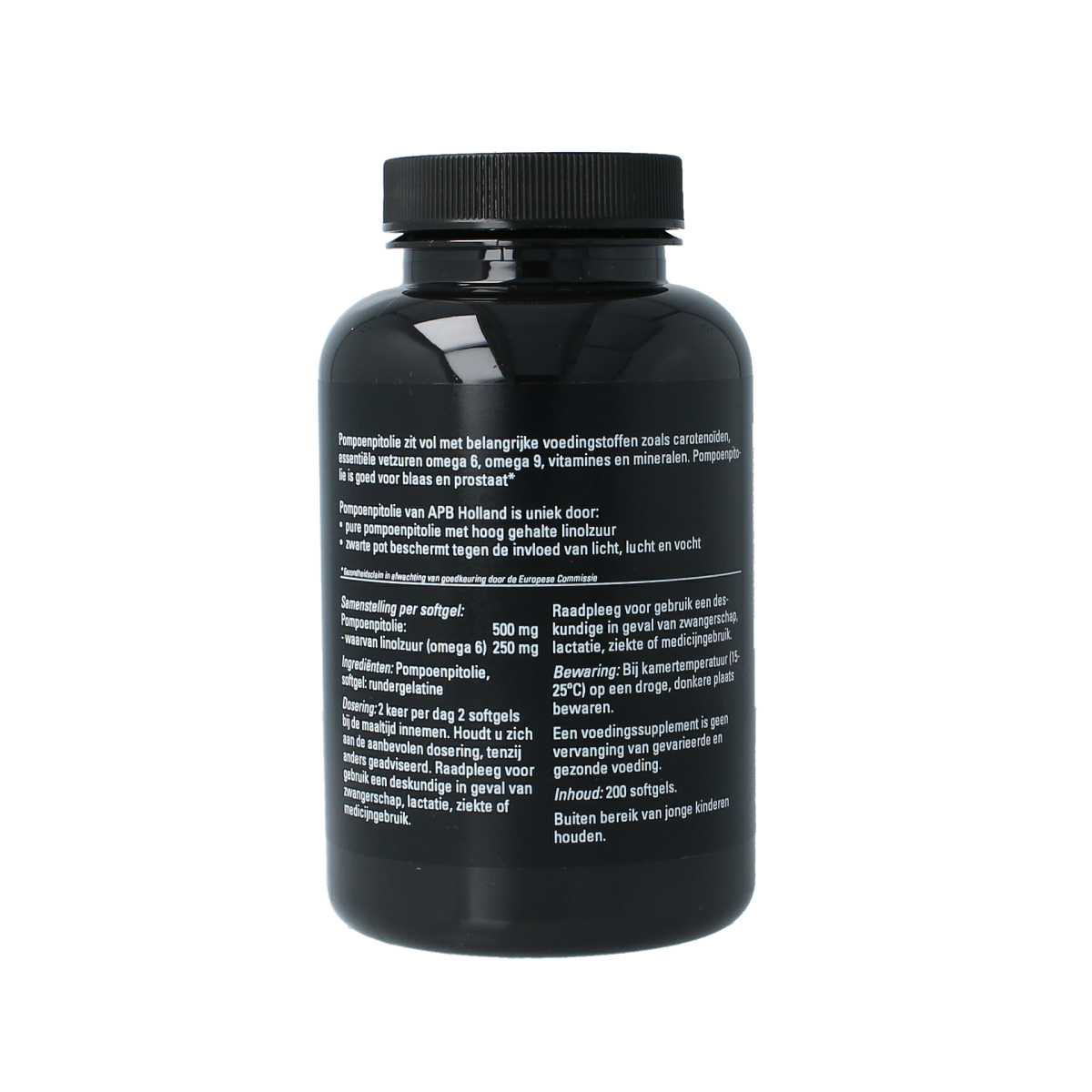 APB Holland Pompoenpitolie puur 500mg 200.00 Softgels