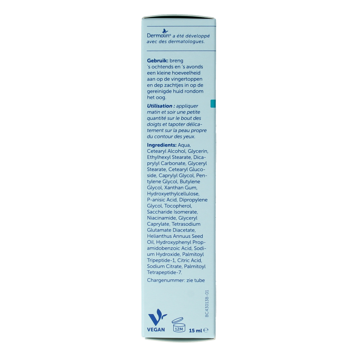 Dermolin Oogcreme hydraterend tube 15.00 Milliliter