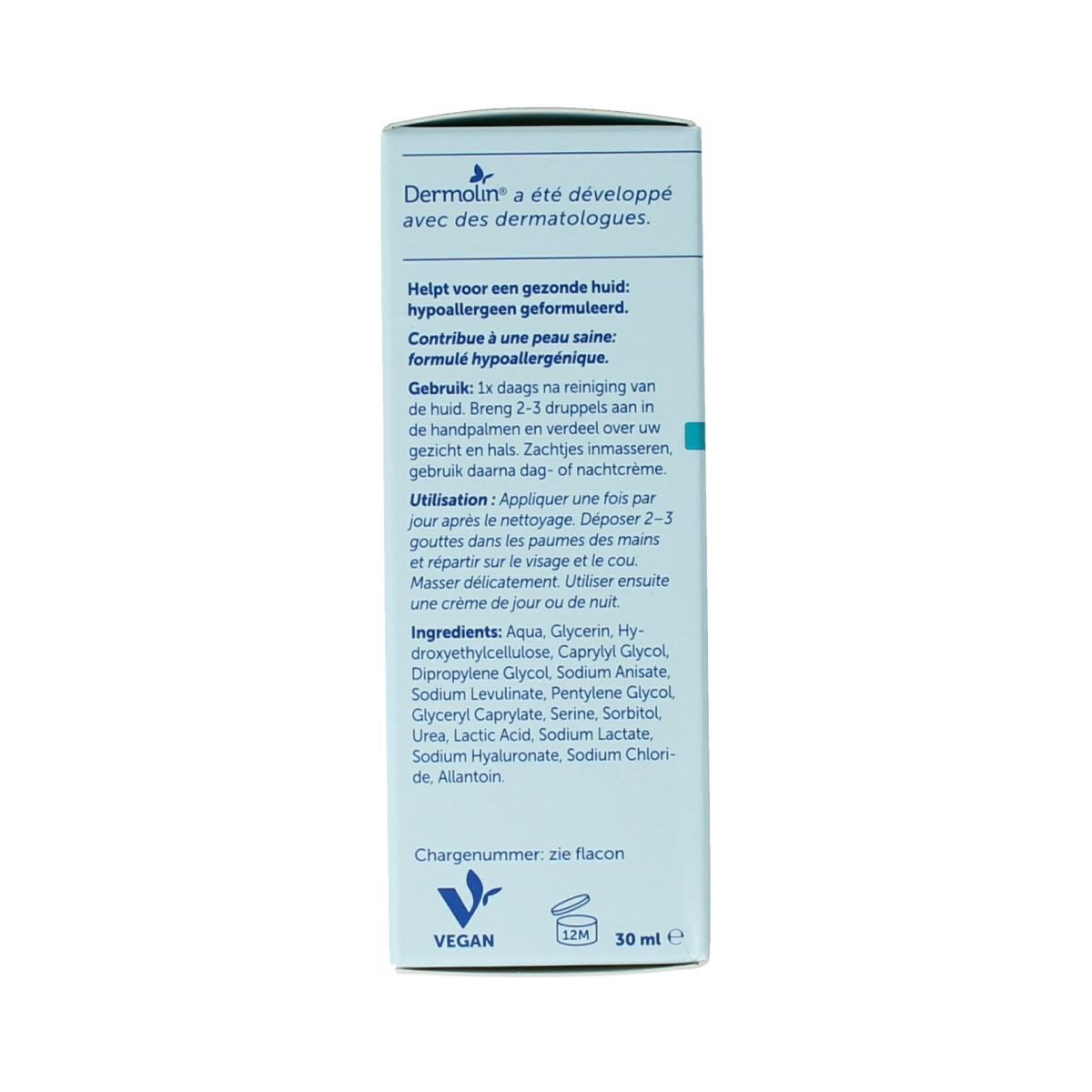 Dermolin Serum hydra met pipet 30.00 Milliliter