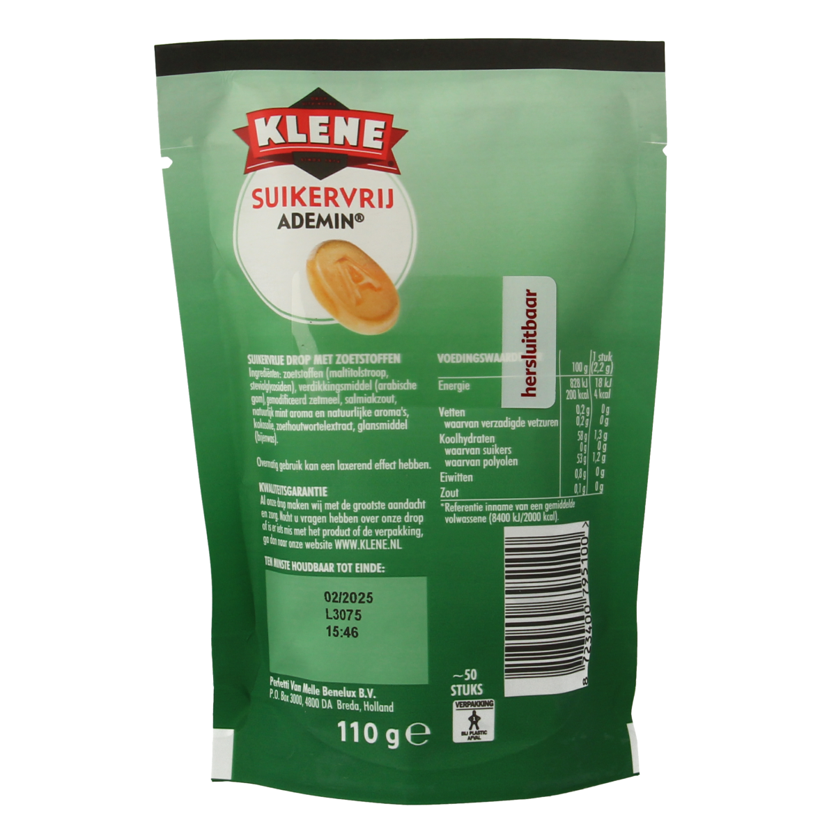 Klene Ademin suikervrij 110.00 Gram