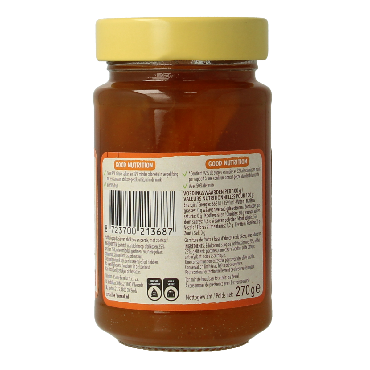 Cereal Fruit abrikoos perzik 270.00 Gram