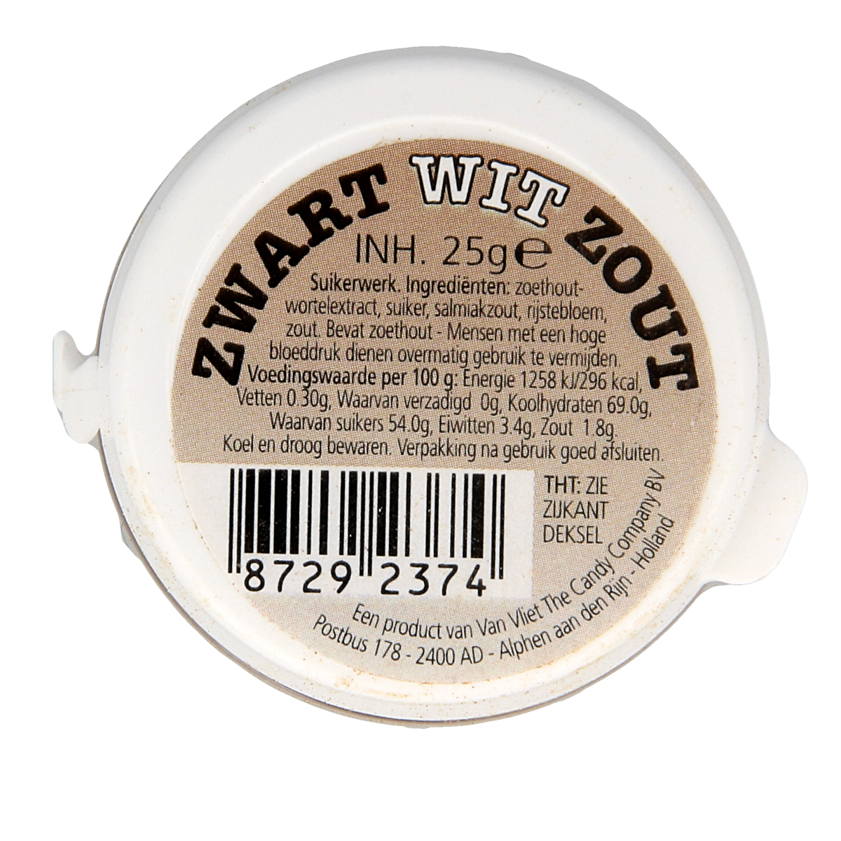 Van Vliet Zwart wit zout 25.00 Gram