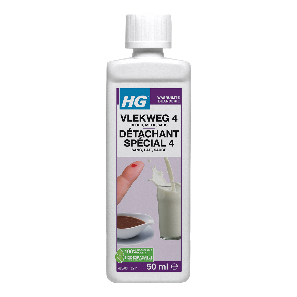 HG Vlekweg nr. 4 bloed/eiwit/saus 50.00 Milliliter