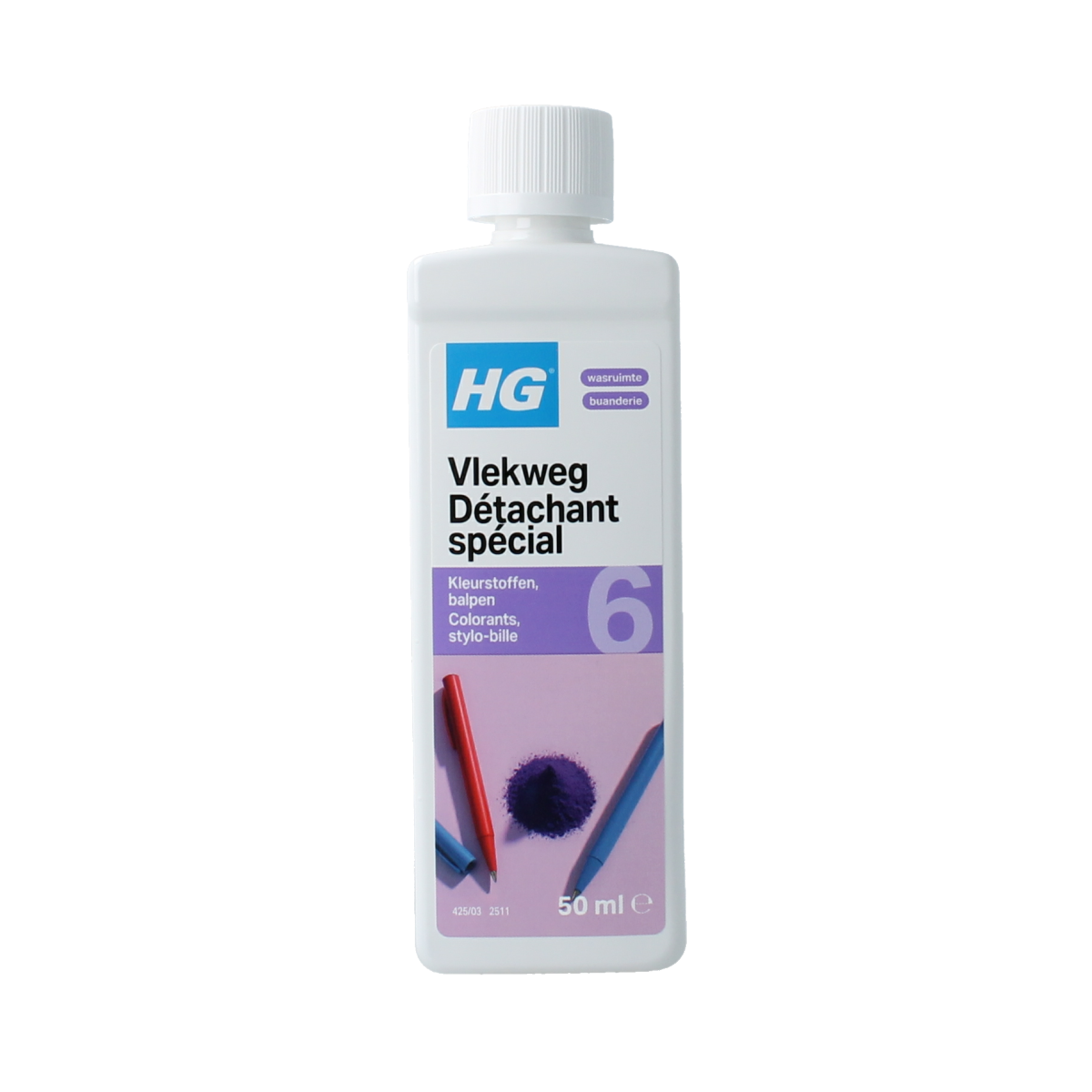 HG Vlekweg nr. 6 balpen/ kleurstofvlekken 50.00 Milliliter
