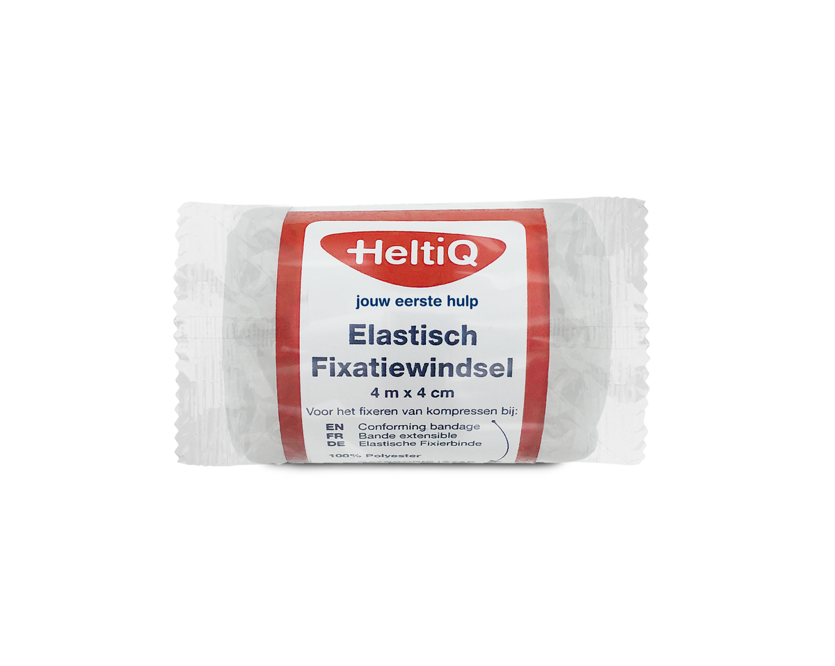 Heltiq Elastisch fixatiewindsel 4m x 4cm 1.00 Stuks