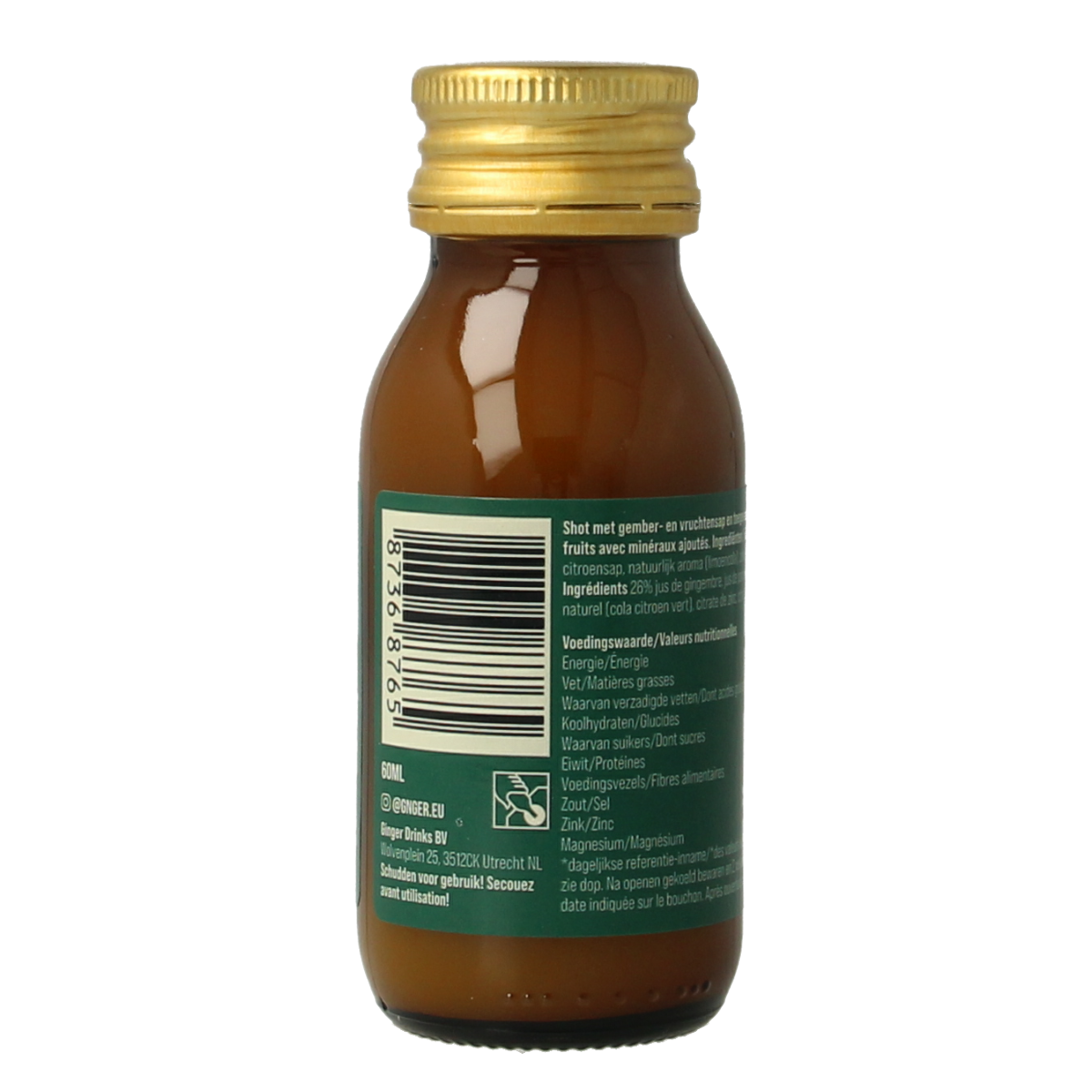 G'nger Shot gember vruchtensap recharge 60.00 Milliliter