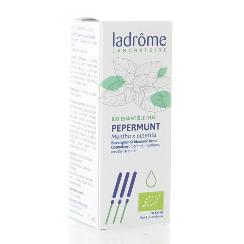 Ladrome Pepermunt olie bio 10.00 Milliliter