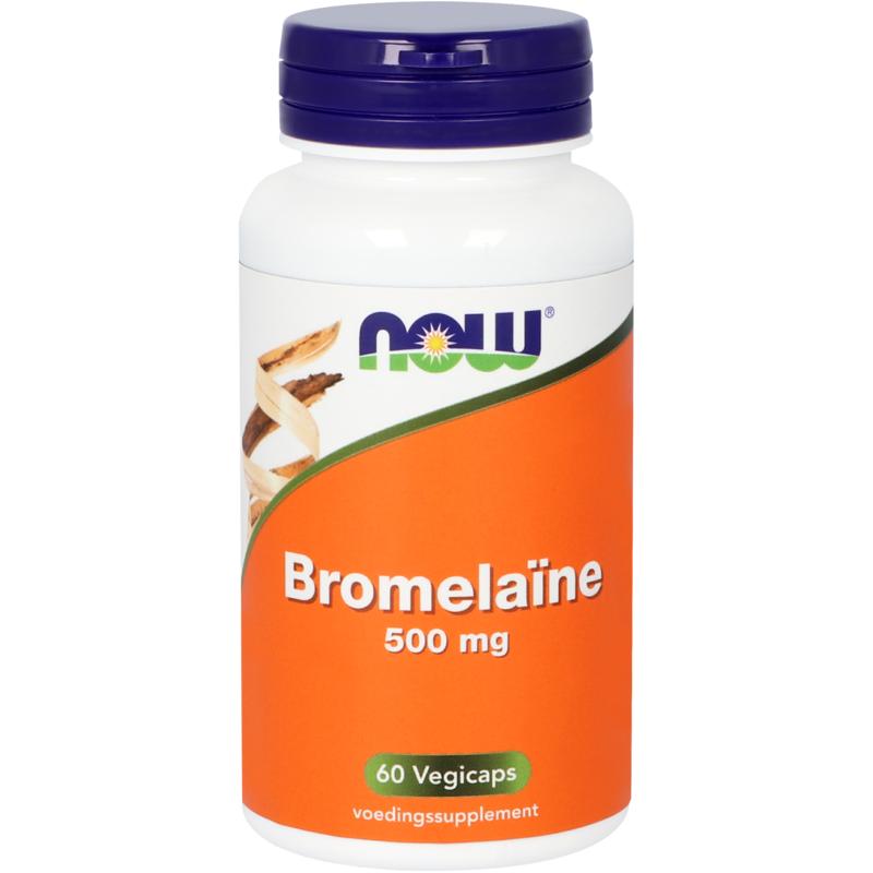 NOW Bromelaine 500mg 60.00 Vegetarische capsules