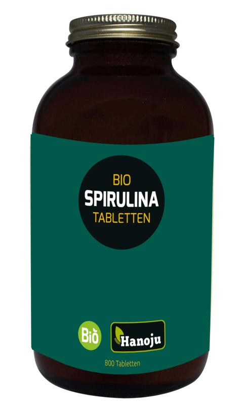 Hanoju Spirulina 400mg glas flacon bio 800.00 Tabletten