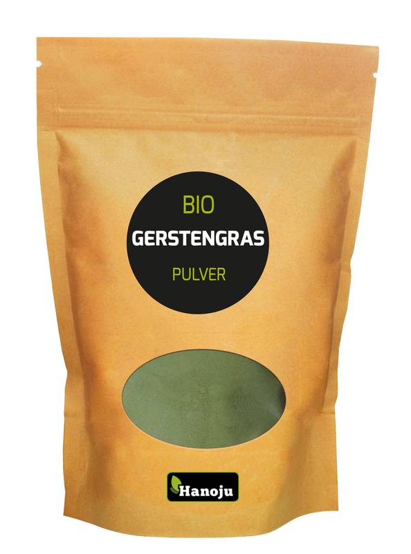 Hanoju Gemalen gerstegras paper bag bio 250.00 Gram