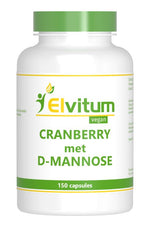 Elvitum  Cranberry & D-Mannose 150.00 Vegetarische capsules