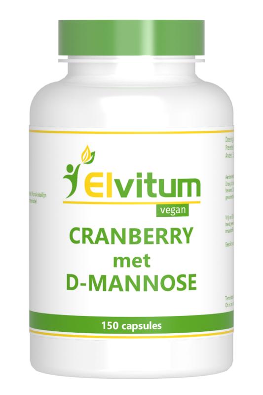 Elvitum  Cranberry & D-Mannose 150.00 Vegetarische capsules