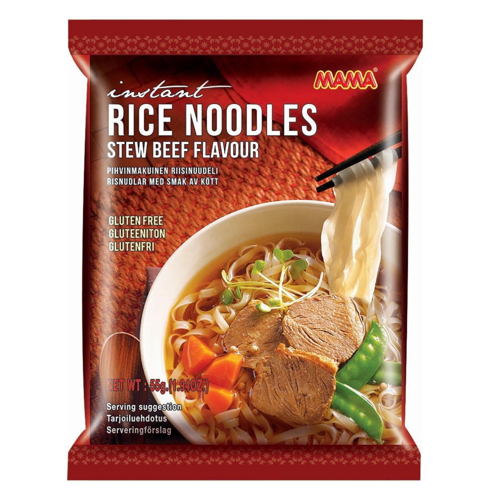 Mama Instant noedels rundvleessmaak glutenvrij 55.00 Gram