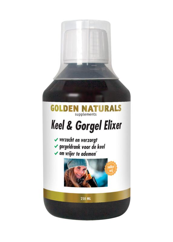 Golden Naturals Keel & gorgel elixer 250.00 Milliliter