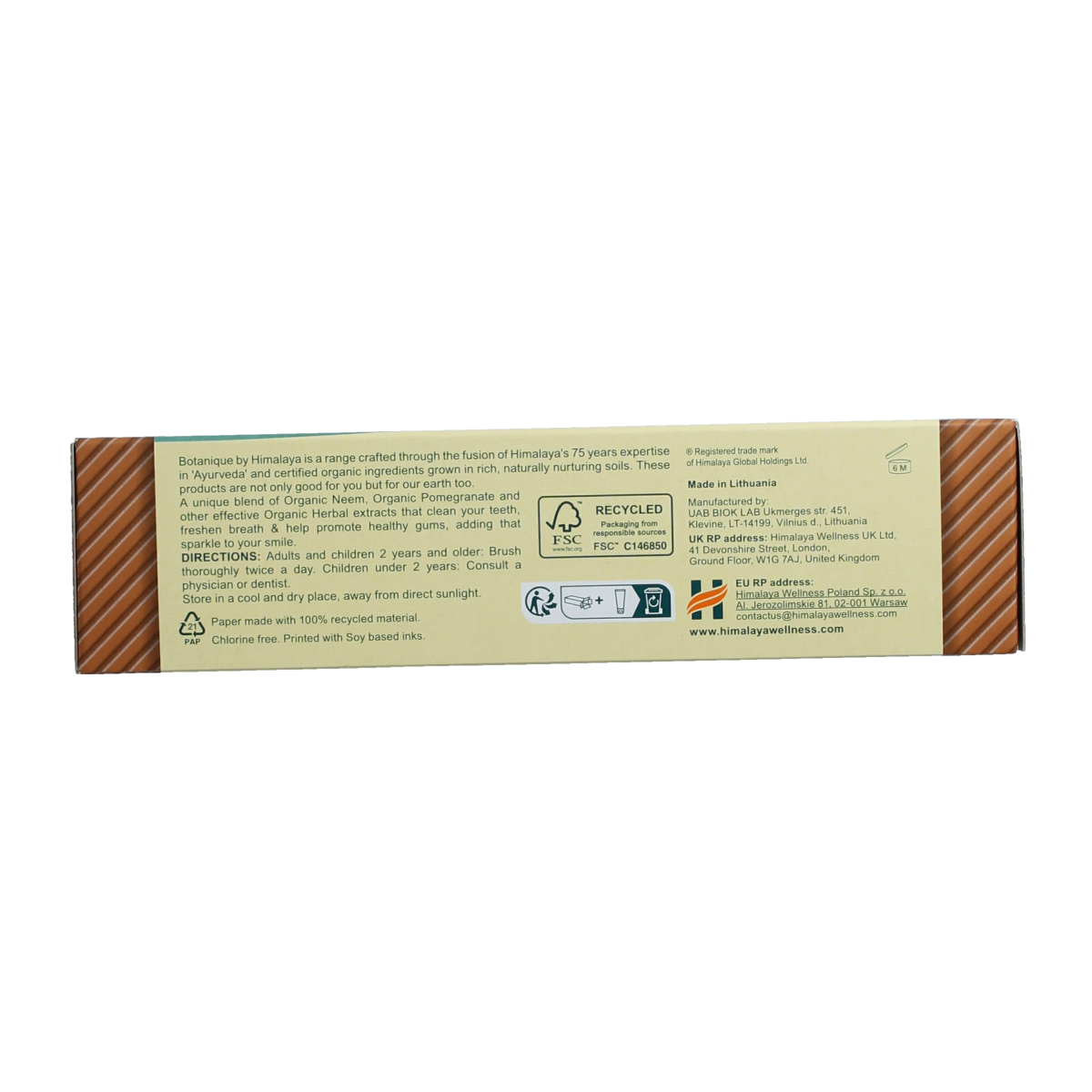 Himalaya Neem pomegranate tandpasta org 150.00 Gram