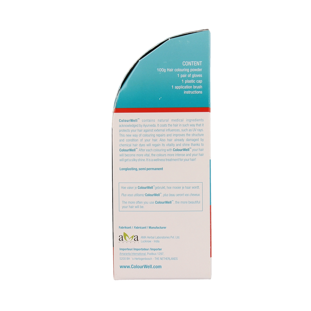 Colourwell 100% Natuurlijke haarkleur mahonie 100.00 Gram