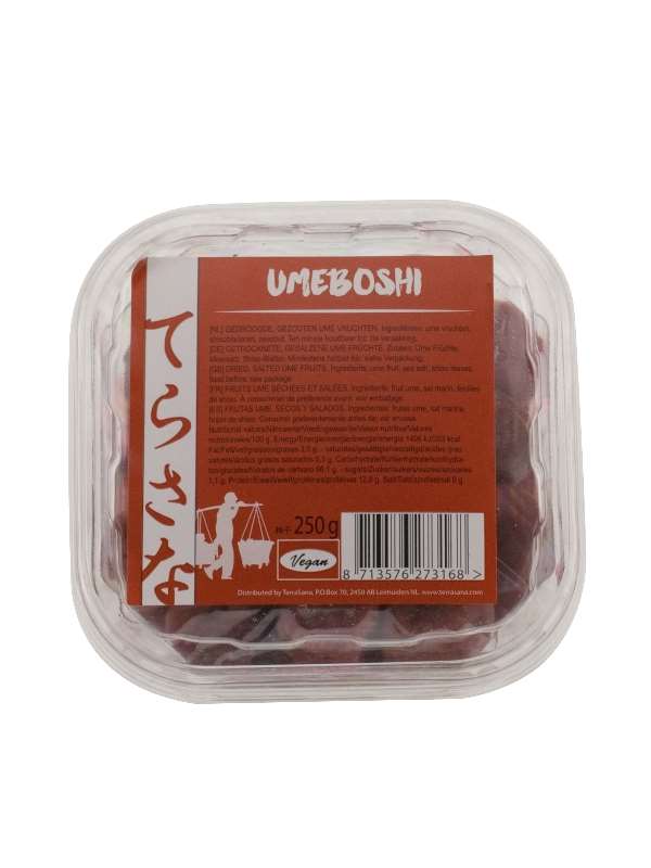 TS Import Umeboshi gezoute japanse abrikozen 250.00 Gram