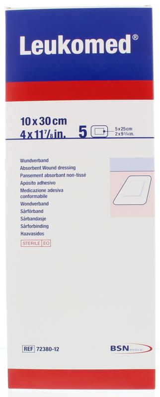 Leukomed Wondverband 10.0 x 30cm steriel 5.00 Stuks
