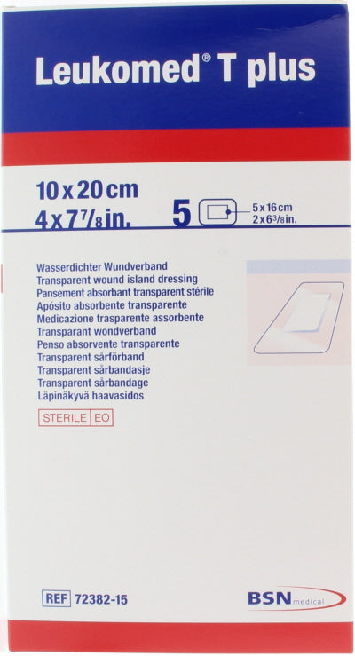 Leukomed Transparant wondverband T plus 10.0 x 20cm 5.00 Stuks