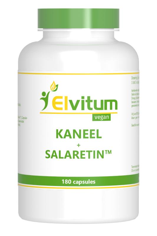 Elvitum  Kaneel met salaretin 180.00 Vegetarische capsules