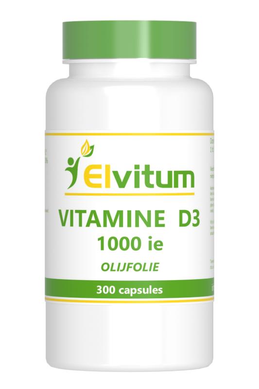 Elvitum  Vitamine D3 1000IE/25mcg 300.00 Capsules