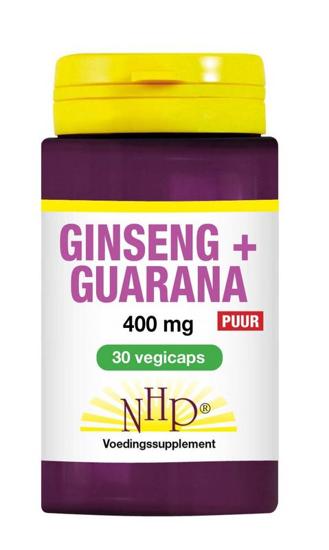 NHP Ginseng guarana 400mg puur 30.00 Capsules