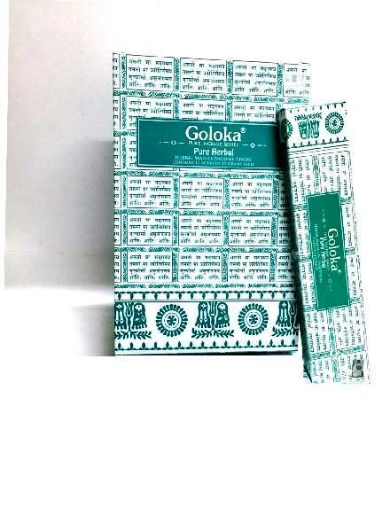 Goloka Wierookstokjes pure herbal 15.00 Gram