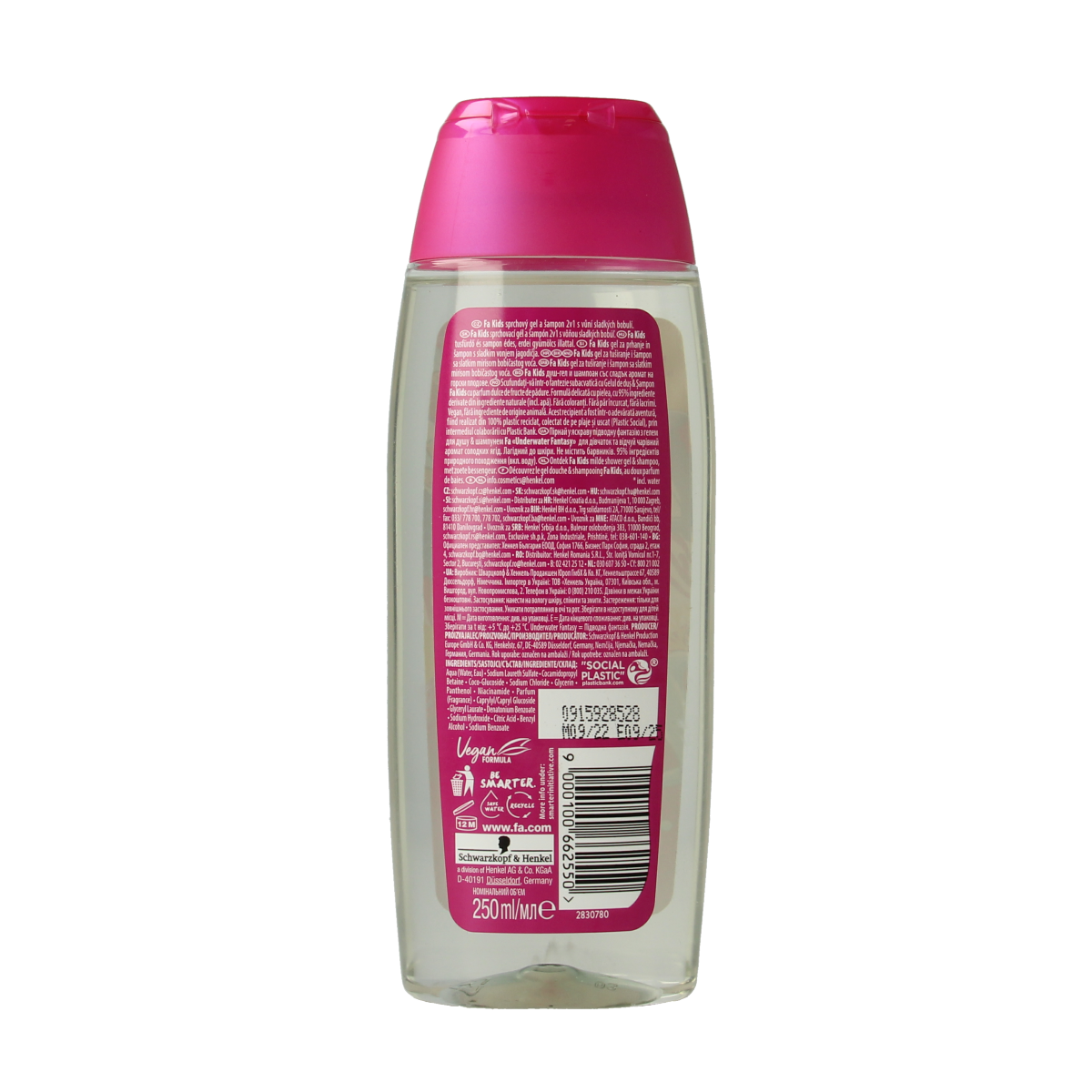 FA Kids douche & shampoo mermaid 250.00 Milliliter