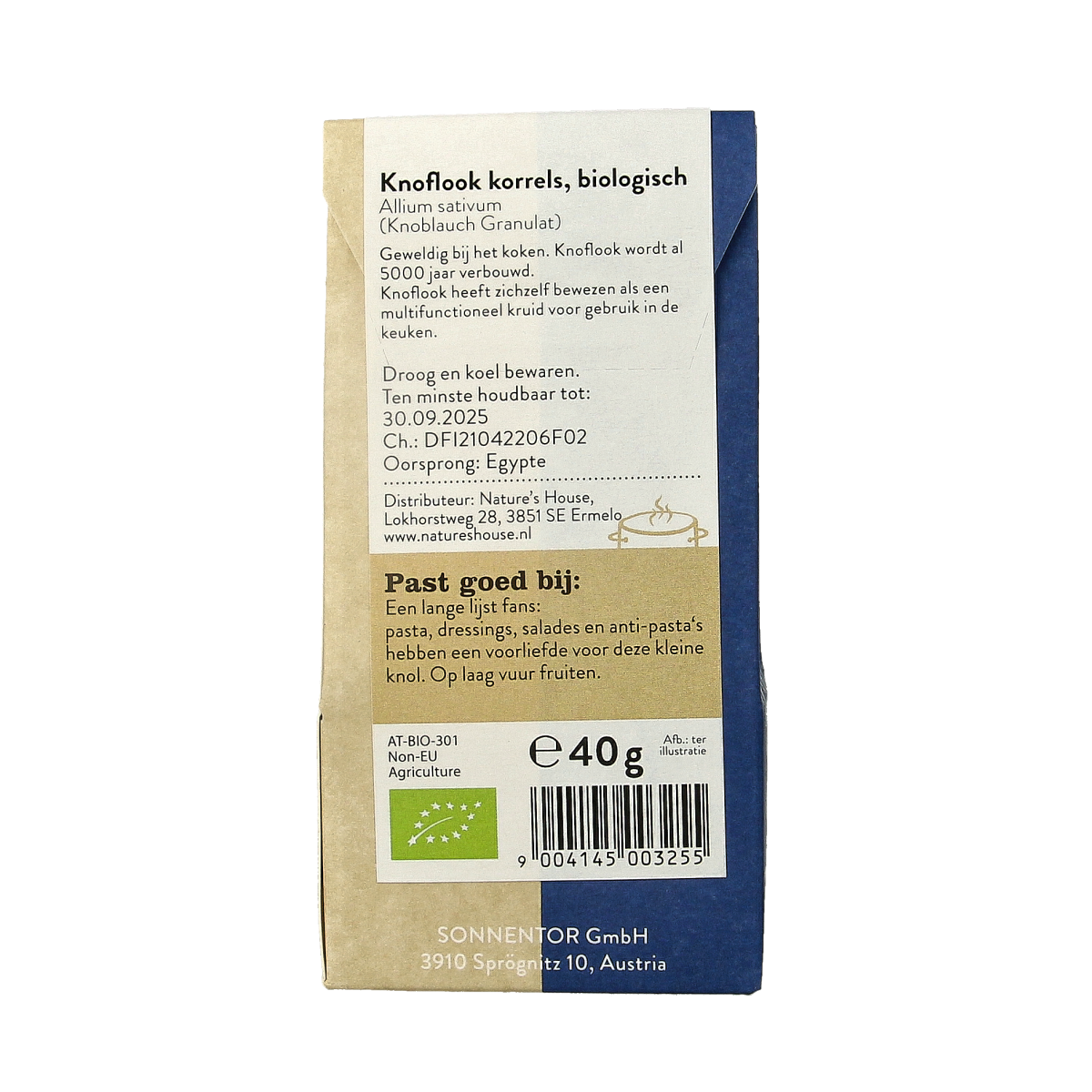 Sonnentor Knoflook bio 40.00 Gram