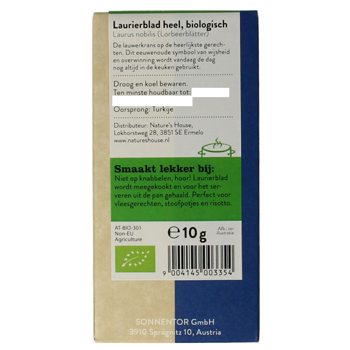 Sonnentor Laurierbladeren bio 10.00 Gram