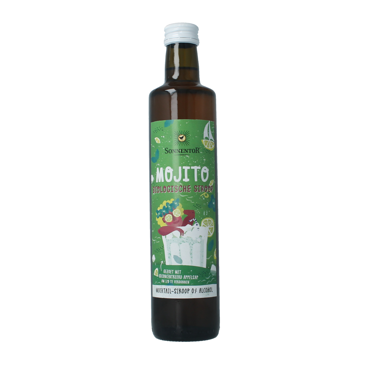 Sonnentor Mojito mocktail siroop alcoholvrij bio 500.00 Milliliter