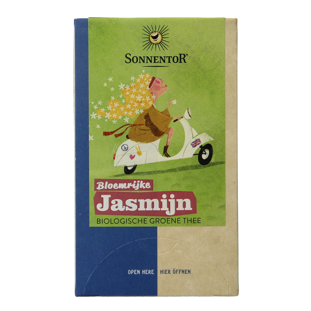 Sonnentor Jasmijn groene thee bio 18.00 Zakjes