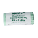 Biomat Wastebag compost 6 liter 25.00 Stuks