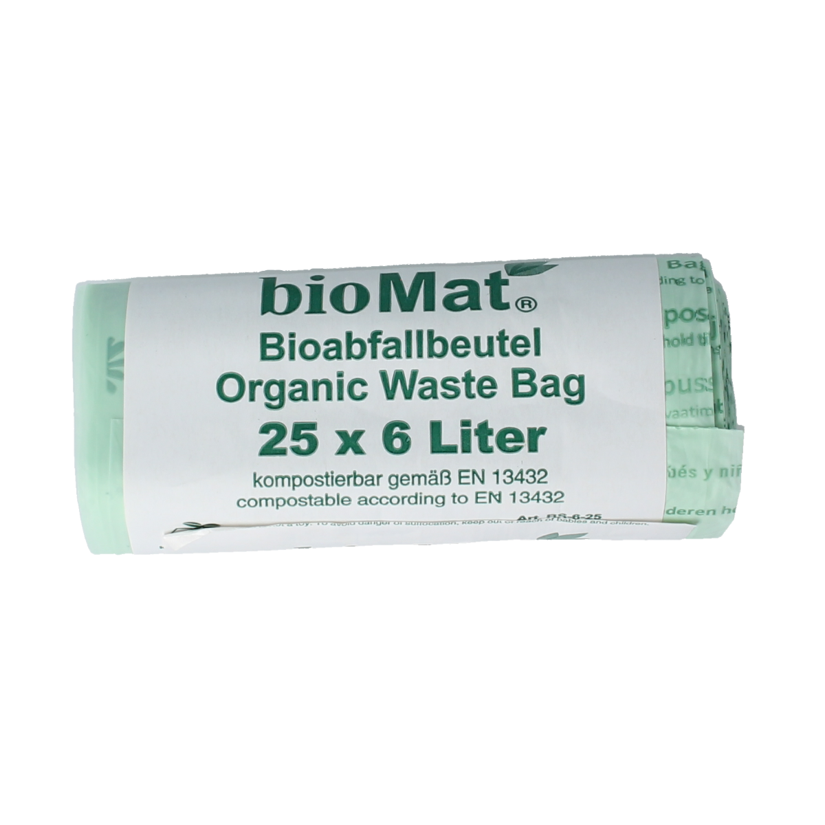 Biomat Wastebag compost 6 liter 25.00 Stuks
