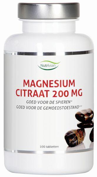 Nutrivian Magnesium citraat 200 mg 100.00 Tabletten
