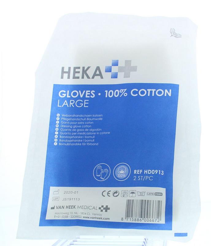 Heka Verbandhandschoen maat L 2.00 Stuks