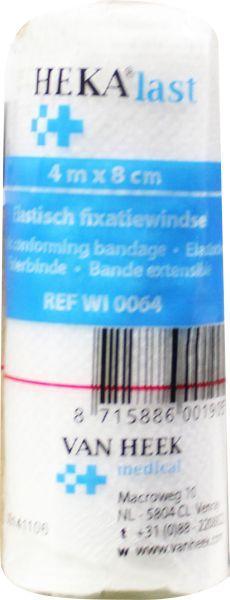 Hekalast Elastisch windsel 4m x 8cm 1.00 Stuks