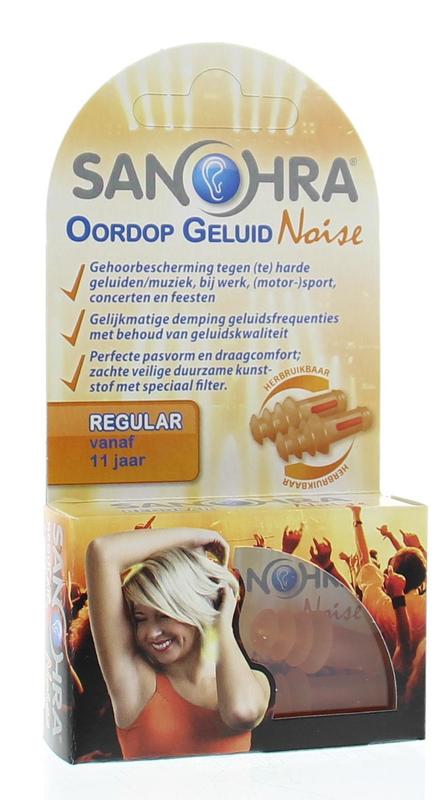 Sanohra Oordoppen geluid noise regular volwassen 1.00 Paar